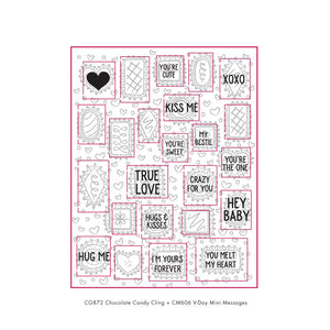V-Day Mini Messages Clear Stamp Set