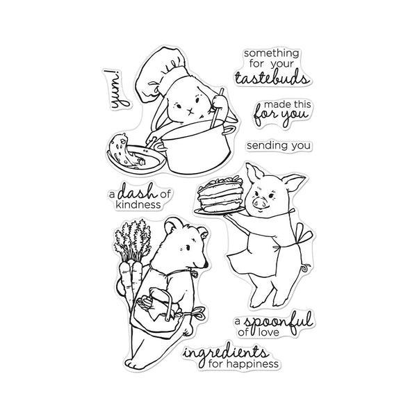 Animal Cooks Clear Stamp Set