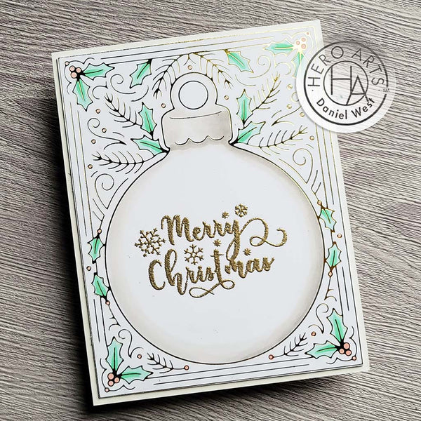 Snowflake Messages Clear Stamp Set