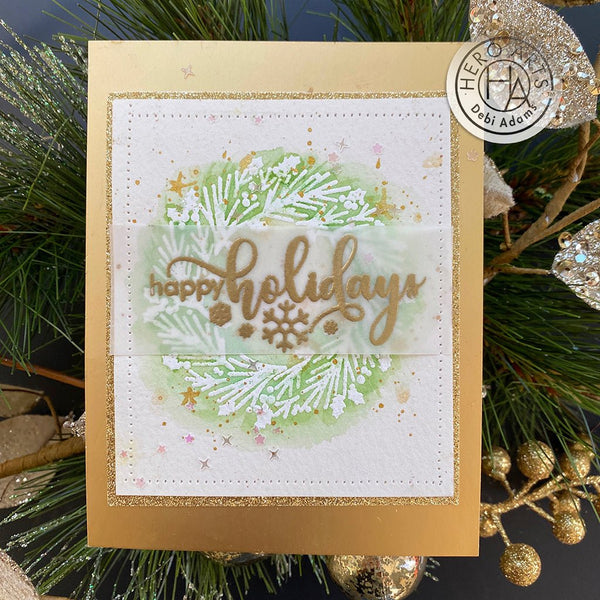 Snowflake Messages Clear Stamp Set