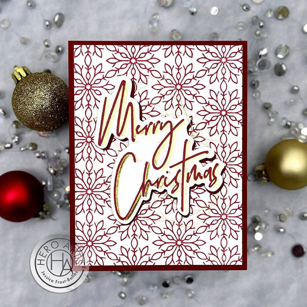 Hero Greetings Merry Christmas Clear Stamp Set