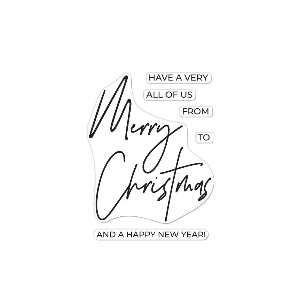Hero Greetings Merry Christmas Clear Stamp Set