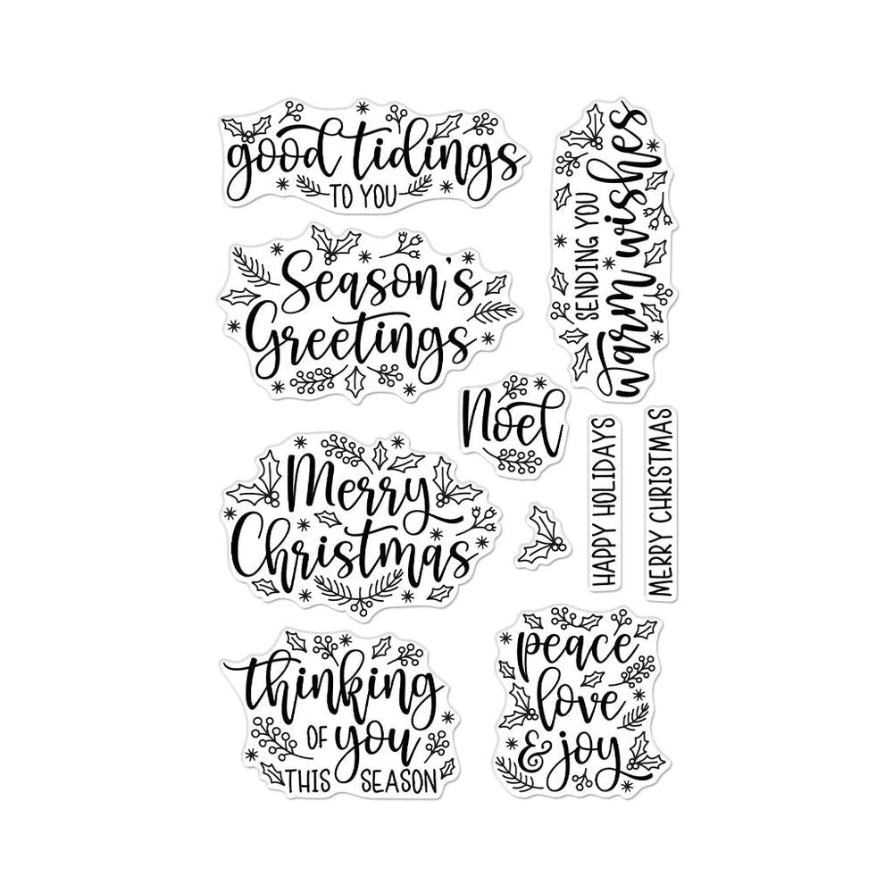 Holiday Foliage Messages Clear Stamp Set