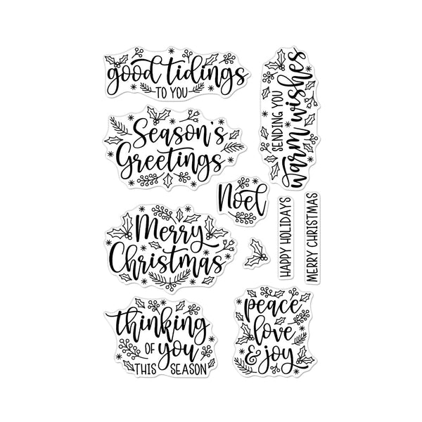 Holiday Foliage Messages Clear Stamp Set