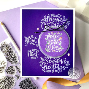 Holiday Foliage Messages Clear Stamp Set