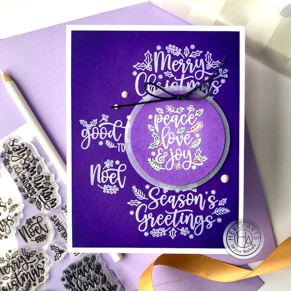 Holiday Foliage Messages Clear Stamp Set