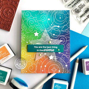 Color Layering Stellar Flowers Clear Stamp Set