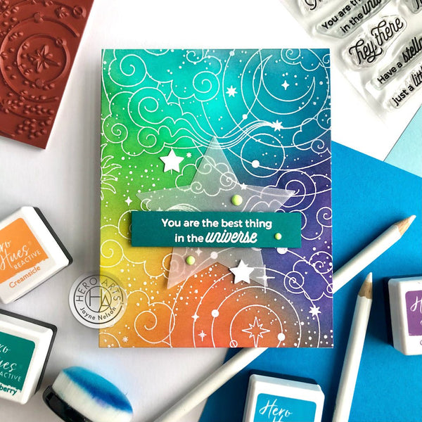 Color Layering Stellar Flowers Clear Stamp Set