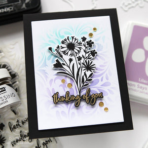 Floral Imprints Clear Stamp Set