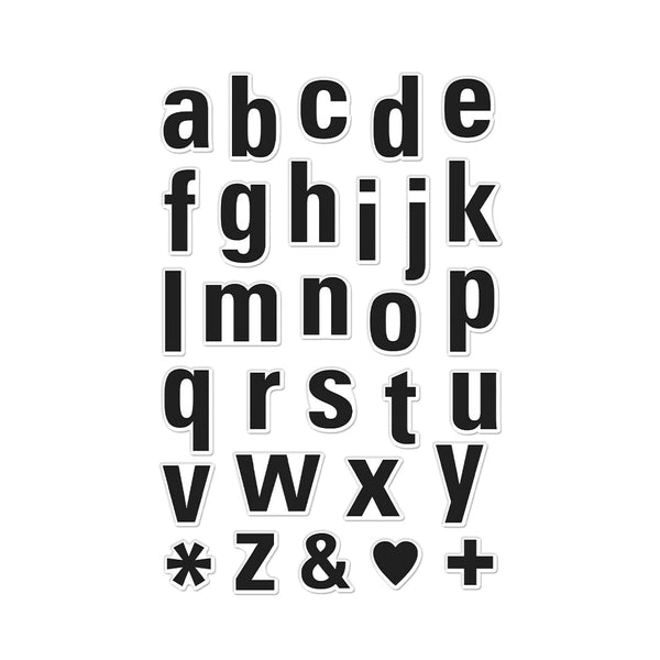 Luggage Lowercase Alphabet Clear Stamp Set