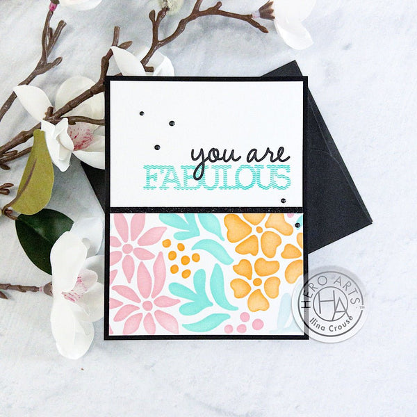Textured Compliments Clear Stamp Set