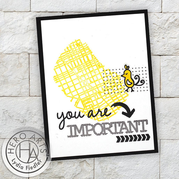 Textured Compliments Clear Stamp Set