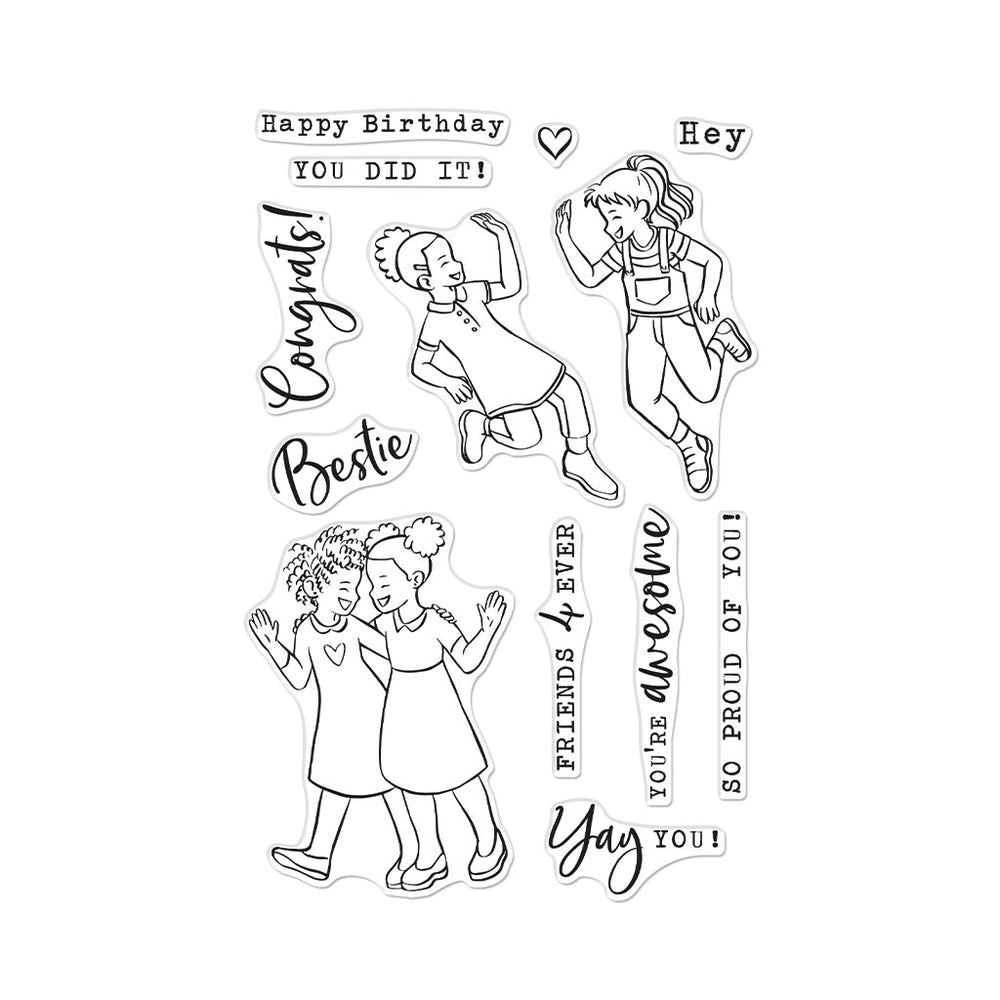 Besties Clear Stamp Set