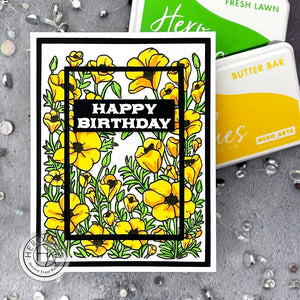 Golden Poppies Clear Stamp Set