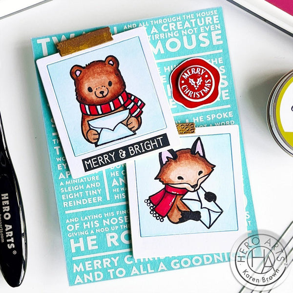 Winter Mail Critters Clear Stamp Set