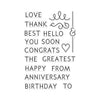 Message Basics Clear Stamp Set