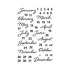 Months Clear Stamp Set