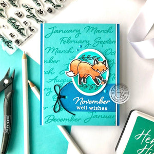 Months Clear Stamp Set