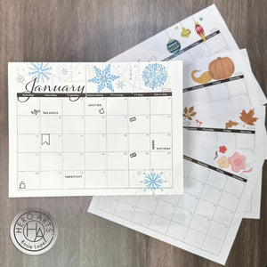 Weekly Planner Clear Stamp Set