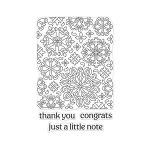 Mandala Flower Pattern Clear Stamp Set