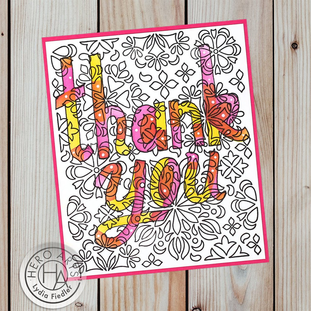 Mandala Flower Pattern Clear Stamp Set