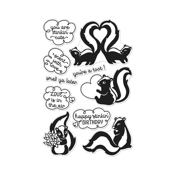 Skunk Love Clear Stamp Set