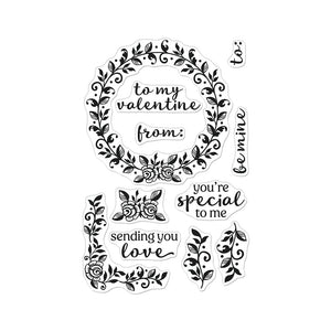 Valentine Wreath Clear Stamp Set