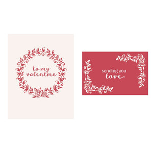 Valentine Wreath Clear Stamp Set