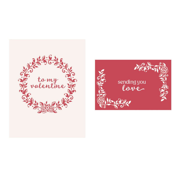 Valentine Wreath Clear Stamp Set