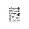Sending Peace Clear Stamp Set