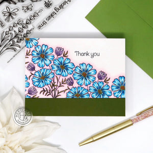 Cosmos and Lavender Clear Stamp Set