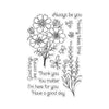 Cosmos and Lavender Clear Stamp Set