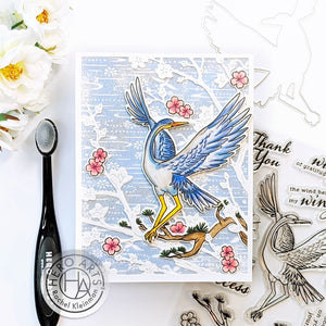 Crane Wishes Clear Stamp Set