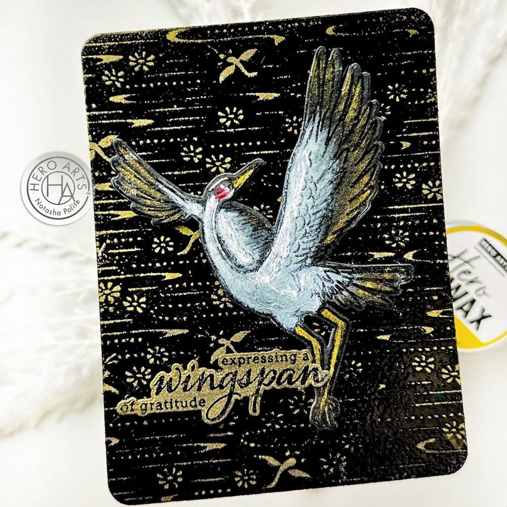 Crane Wishes Clear Stamp Set