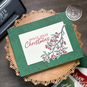 Color Layering Holly Branch Clear Stamp Set