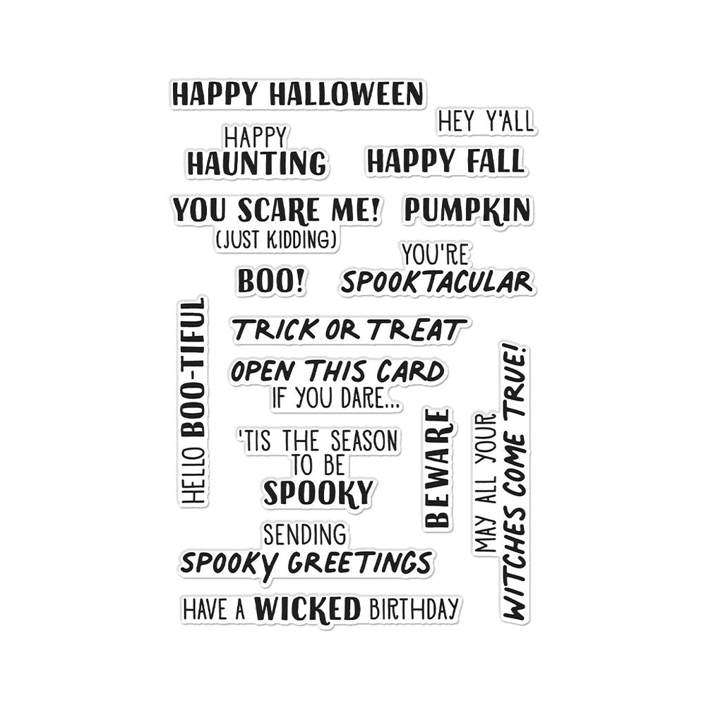 Halloween Messages Clear Stamp Set