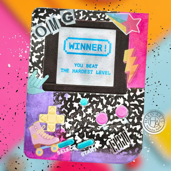 Retro Game Stamp Set from Retro Perspectives Collection by Ralph Tyndall