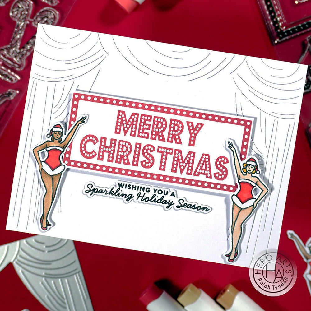 HA + RT Holiday Marquee Messages Clear Stamp Set