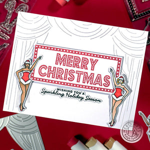 HA + RT Holiday Marquee Messages Clear Stamp Set