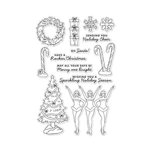 HA + RT Sparkling Holiday Stage Clear Stamp Set