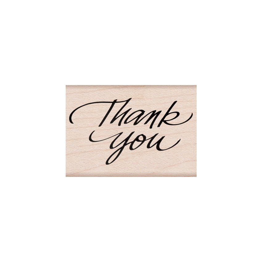 Thank You Woodblock Stamp