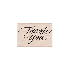 Thank You Woodblock Stamp