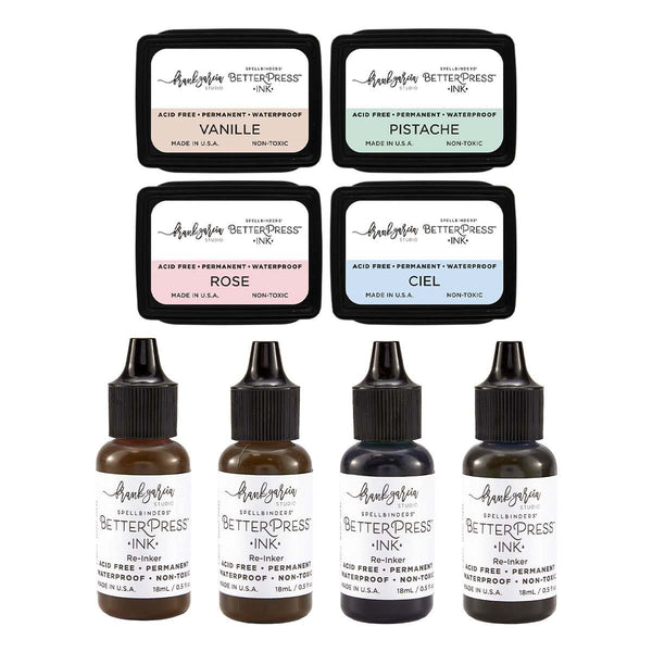 Blushing Macarons BetterPress Ink Mini Set and Reinkers Bundle by Frank Garcia