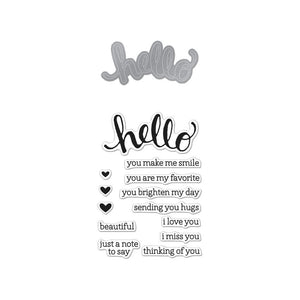 Hello Stamp & Cut Set
