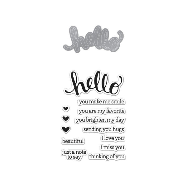 Hello Stamp & Cut Set