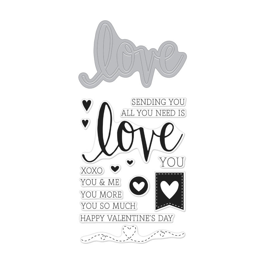 Love Stamp & Cut Set