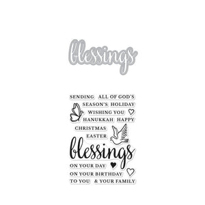 Blessings Stamp & Cut Set