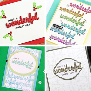 Wonderful Stamp & Cut Set