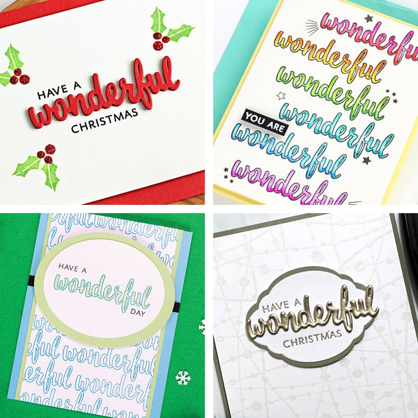 Wonderful Stamp & Cut Set