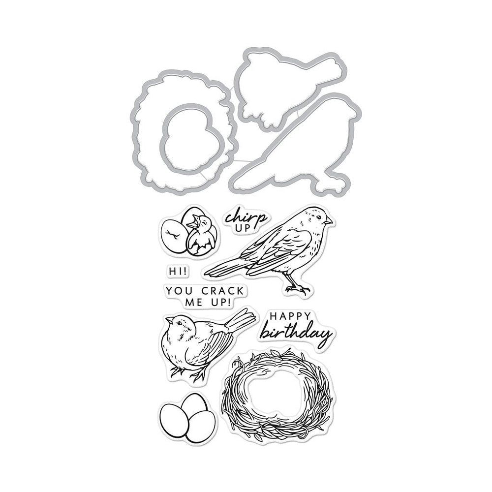 Chirp Stamp & Cut Set